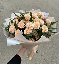 Букет Кремовые розы Латте в Елань-Коленовский