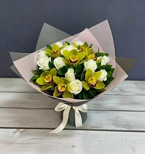 Букет цветов из:  Орхидеи и Розы в Елань-Коленовский