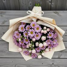 Букет цветов из:  Розы и Хризантемы в Елань-Коленовский