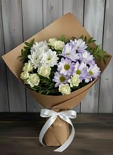 Букет цветов из:  Хризантемы и Розы #REPLACE_PRED# Елань-Коленовский