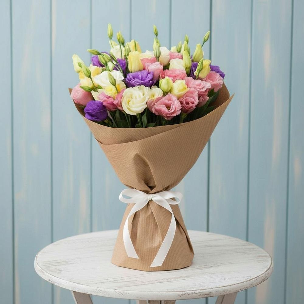 Букет цветов из: Лизиантусы в Елань-Коленовский