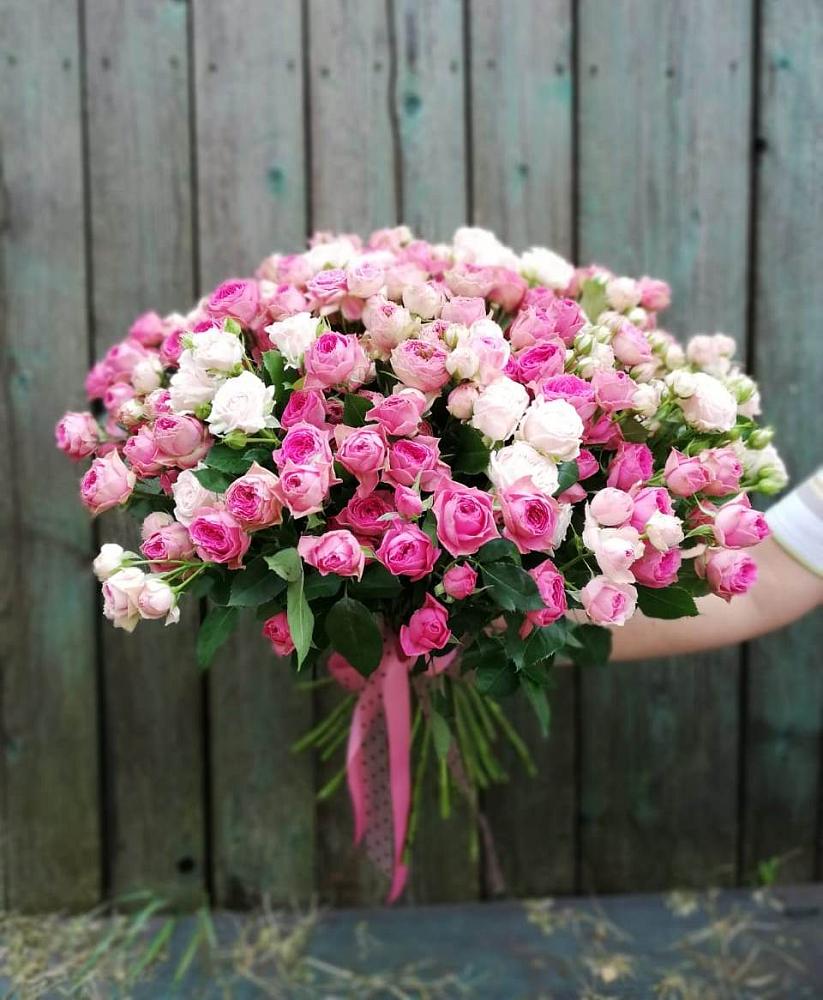 Букет Розовые кустовые розы Натали и Лав Лидия в Елань-Коленовский