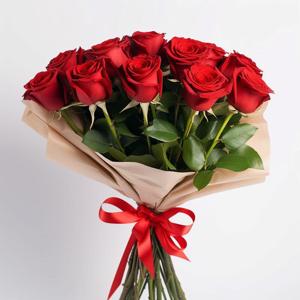 Букет 11 Красных роз Эдлесс Лав в Елань-Коленовский